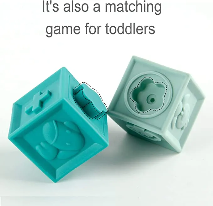Soft Baby Building Blocks - Set of 12