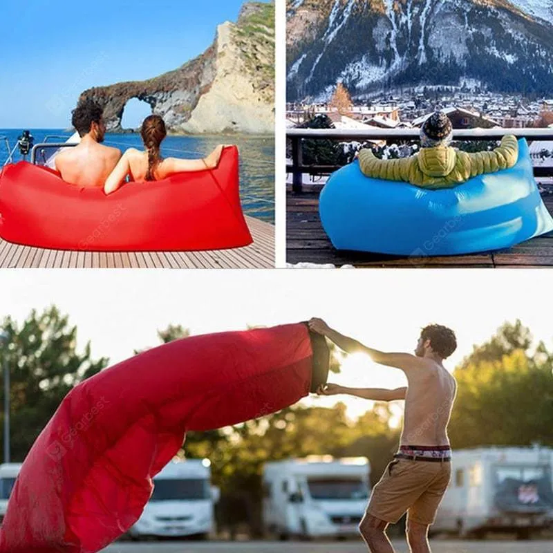 Square-headed Air Inflatable Travel Lazy Sofa