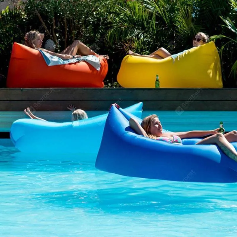 Square-headed Air Inflatable Travel Lazy Sofa