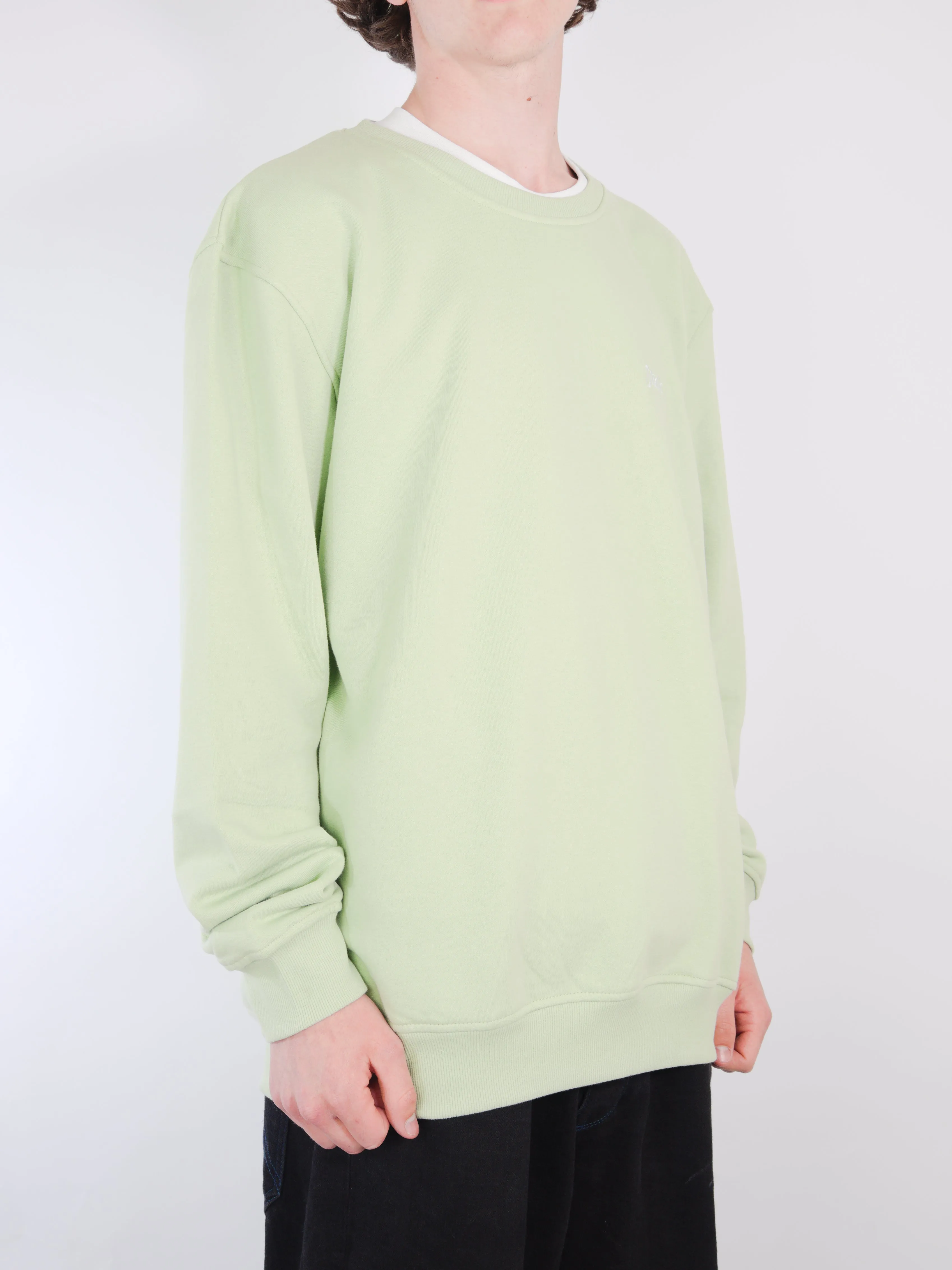 Studio Skateboards - Small Script - Crew Neck Sweat - Kiwi Green - Xl Last