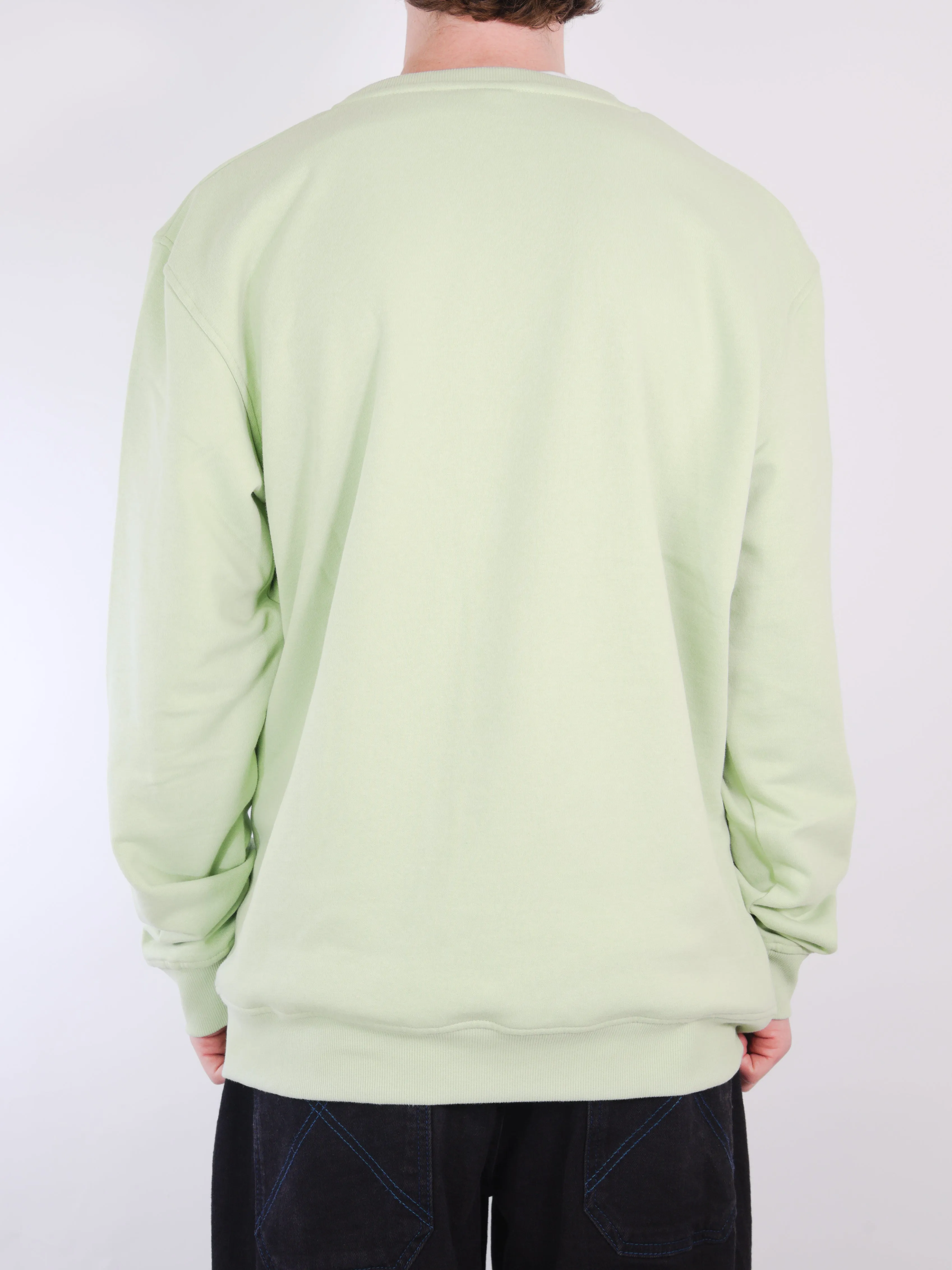 Studio Skateboards - Small Script - Crew Neck Sweat - Kiwi Green - Xl Last