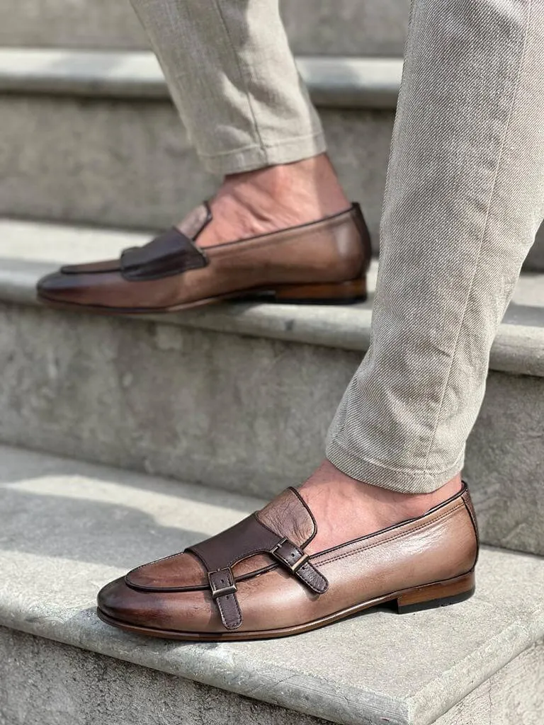 Tan Buckle Shoes