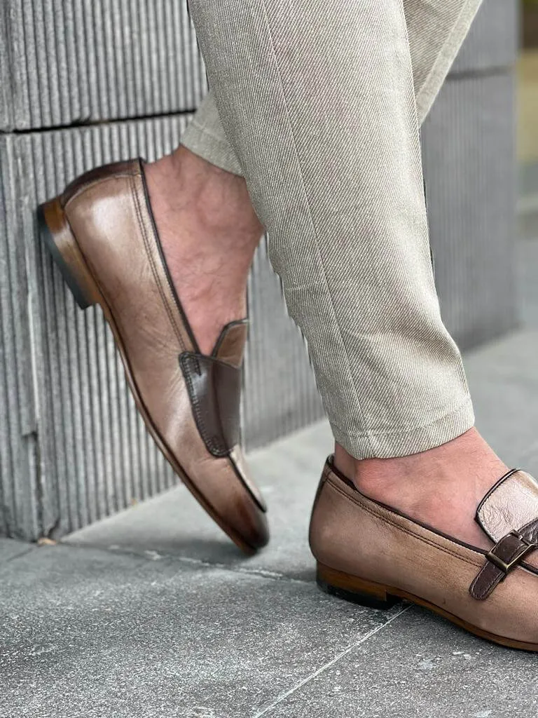 Tan Buckle Shoes