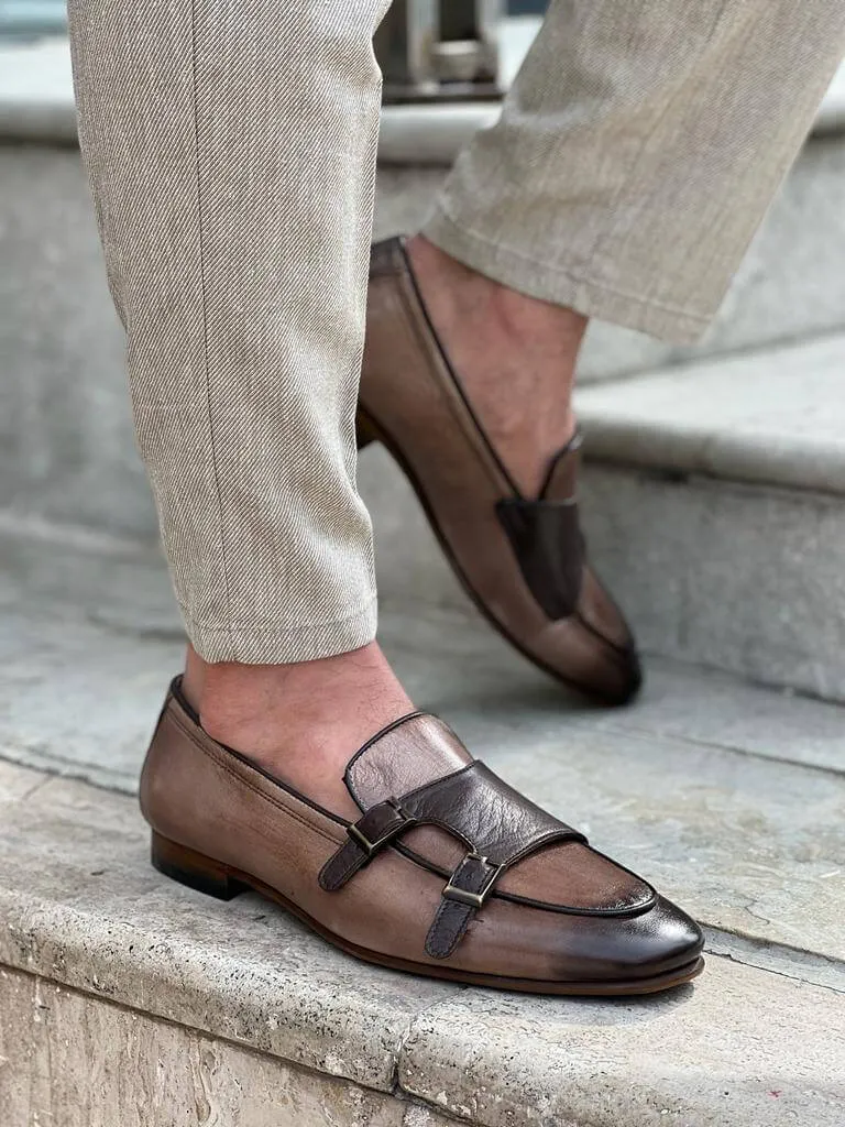 Tan Buckle Shoes