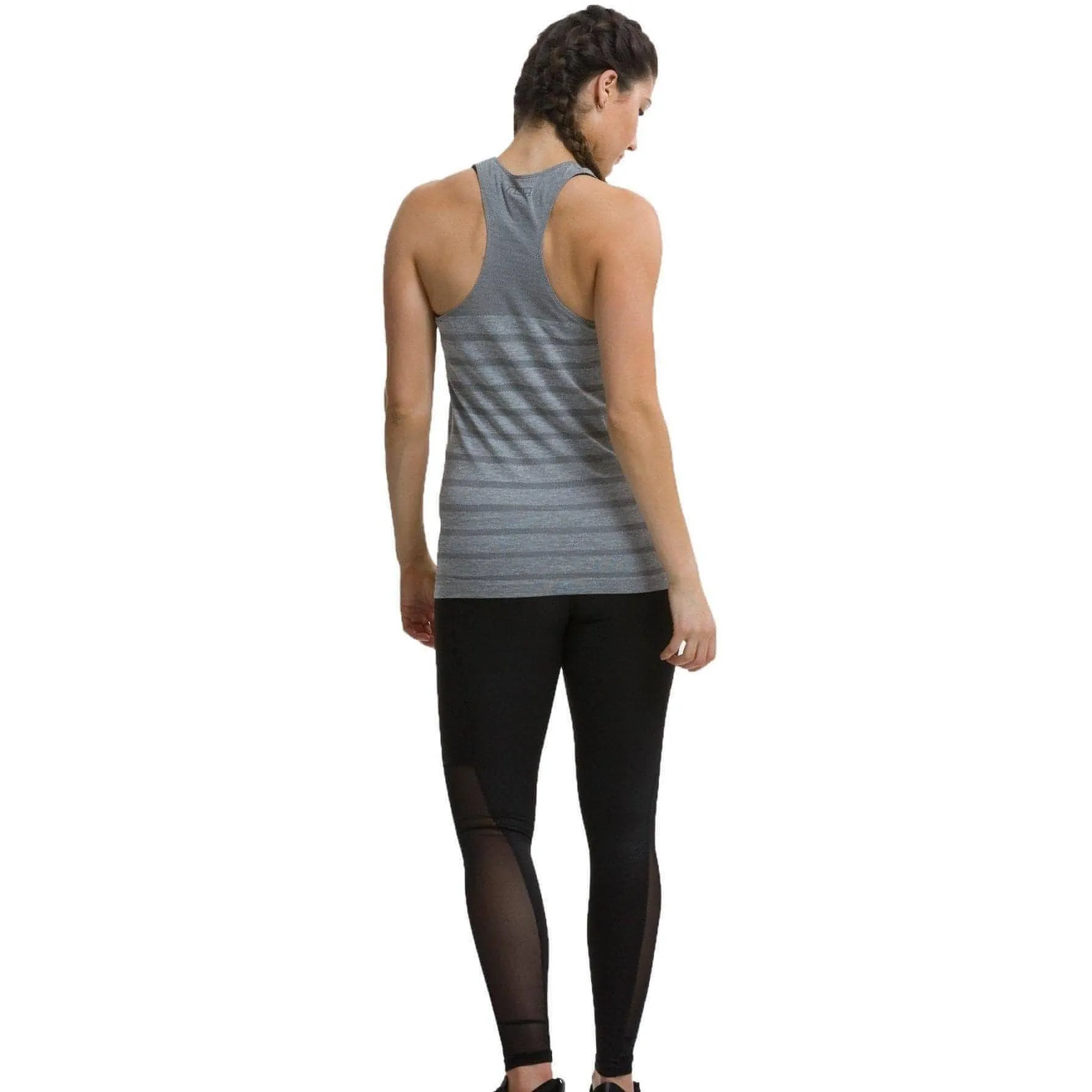 TCA QuickDry Superknit Womens Running Vest Tank Top - Grey