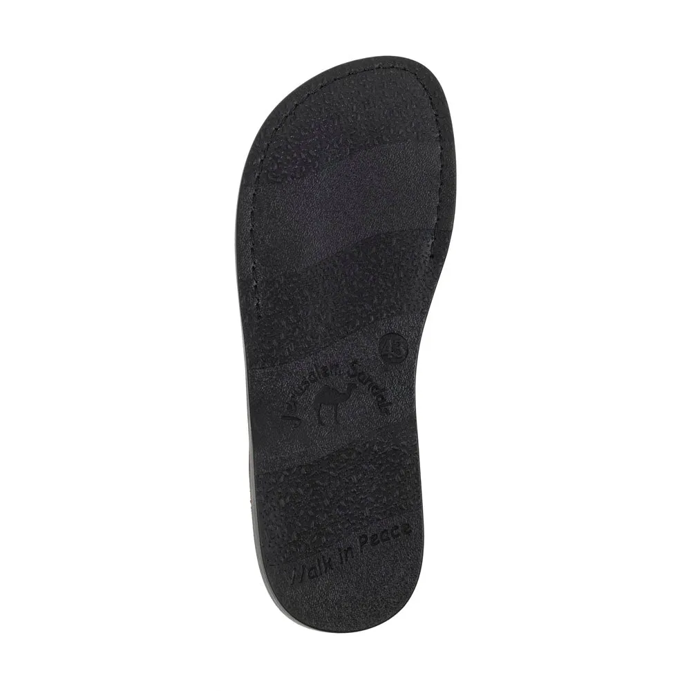 The Good Shepherd  Vegan - Leather Alternative Sandal | Black
