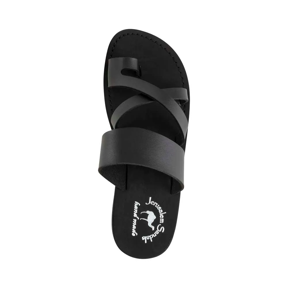 The Good Shepherd  Vegan - Leather Alternative Sandal | Black