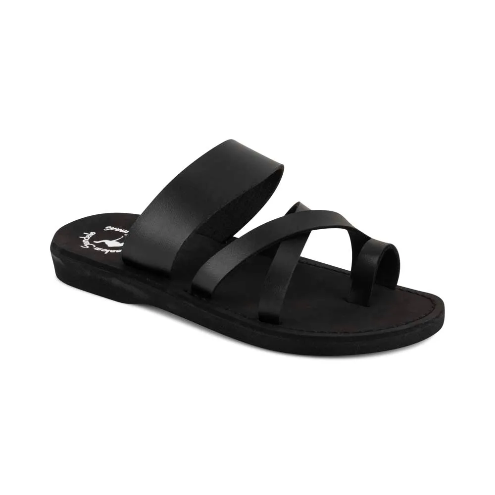 The Good Shepherd  Vegan - Leather Alternative Sandal | Black