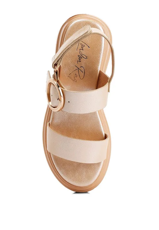 The Silas Metallic Chunky Sandals
