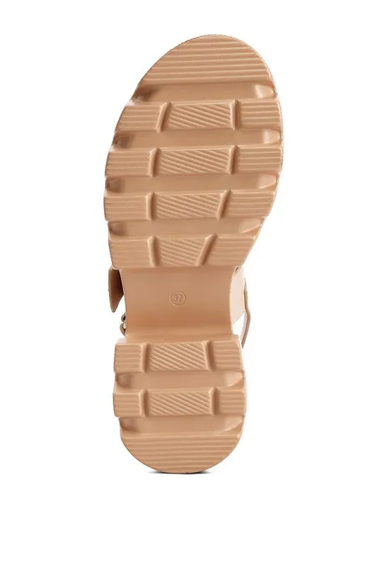 The Silas Metallic Chunky Sandals
