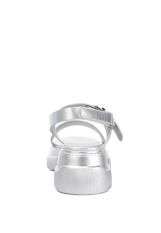 The Silas Metallic Chunky Sandals