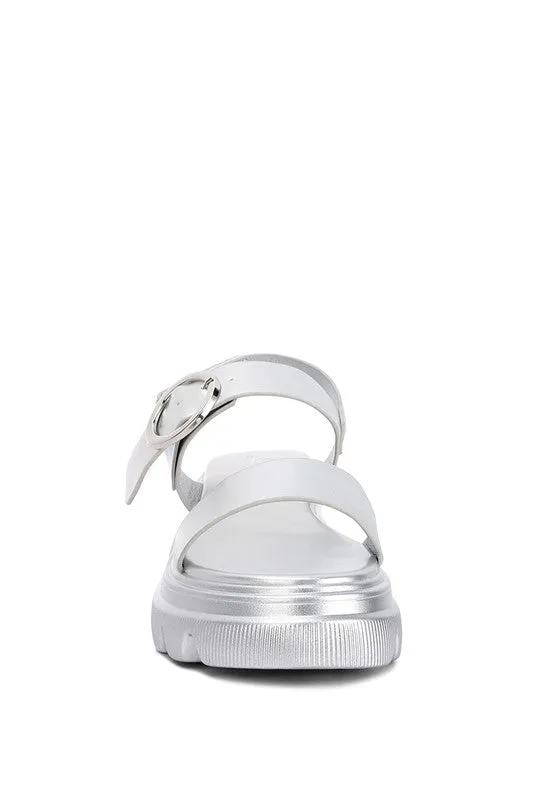 The Silas Metallic Chunky Sandals