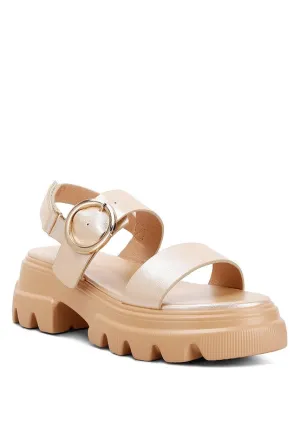 The Silas Metallic Chunky Sandals