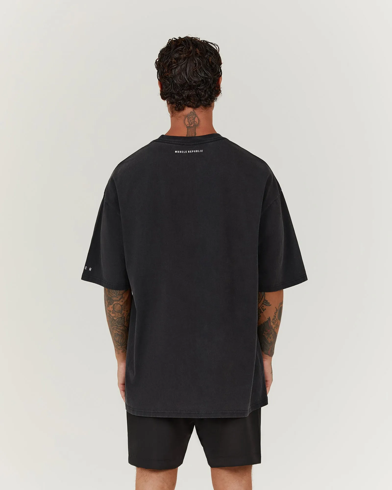 TIMELESS EAGLE TEE - FADED BLACK