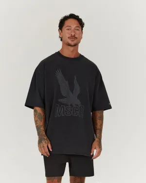 TIMELESS EAGLE TEE - FADED BLACK
