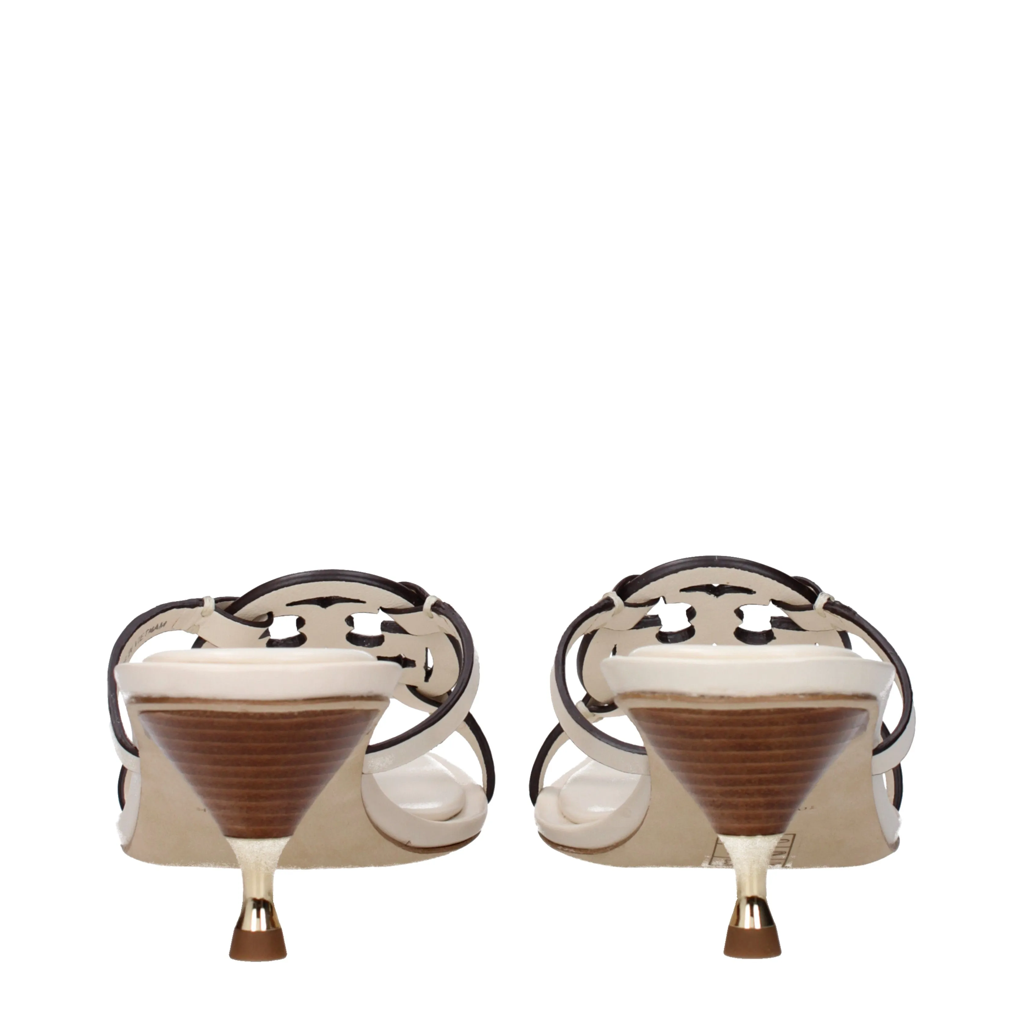 Tory Burch kvinnors sandaler Beige Leather/ Light Cream