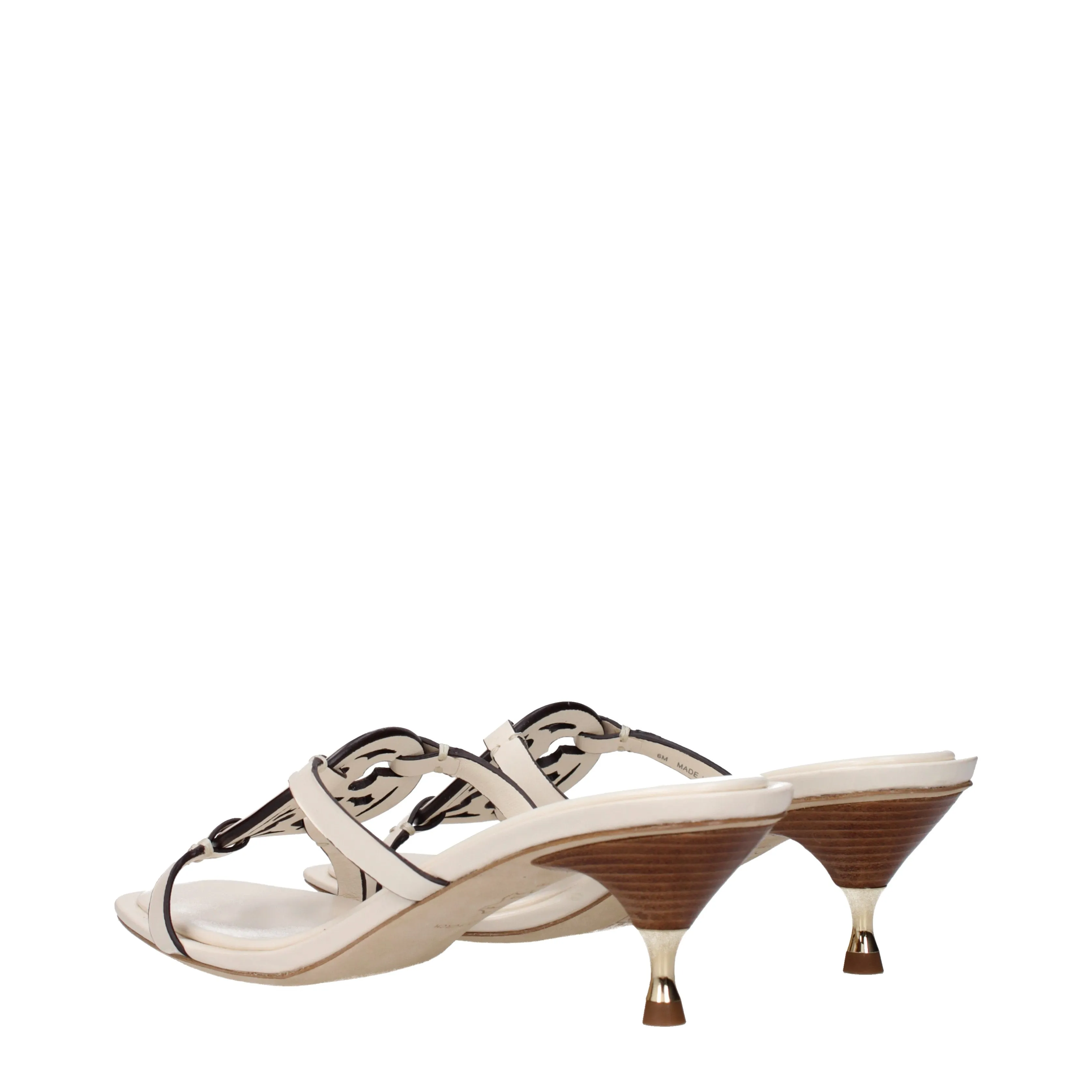 Tory Burch kvinnors sandaler Beige Leather/ Light Cream