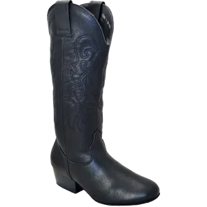 Ultimate - Women's Pro Country Boot - Black Leather - No Zipper