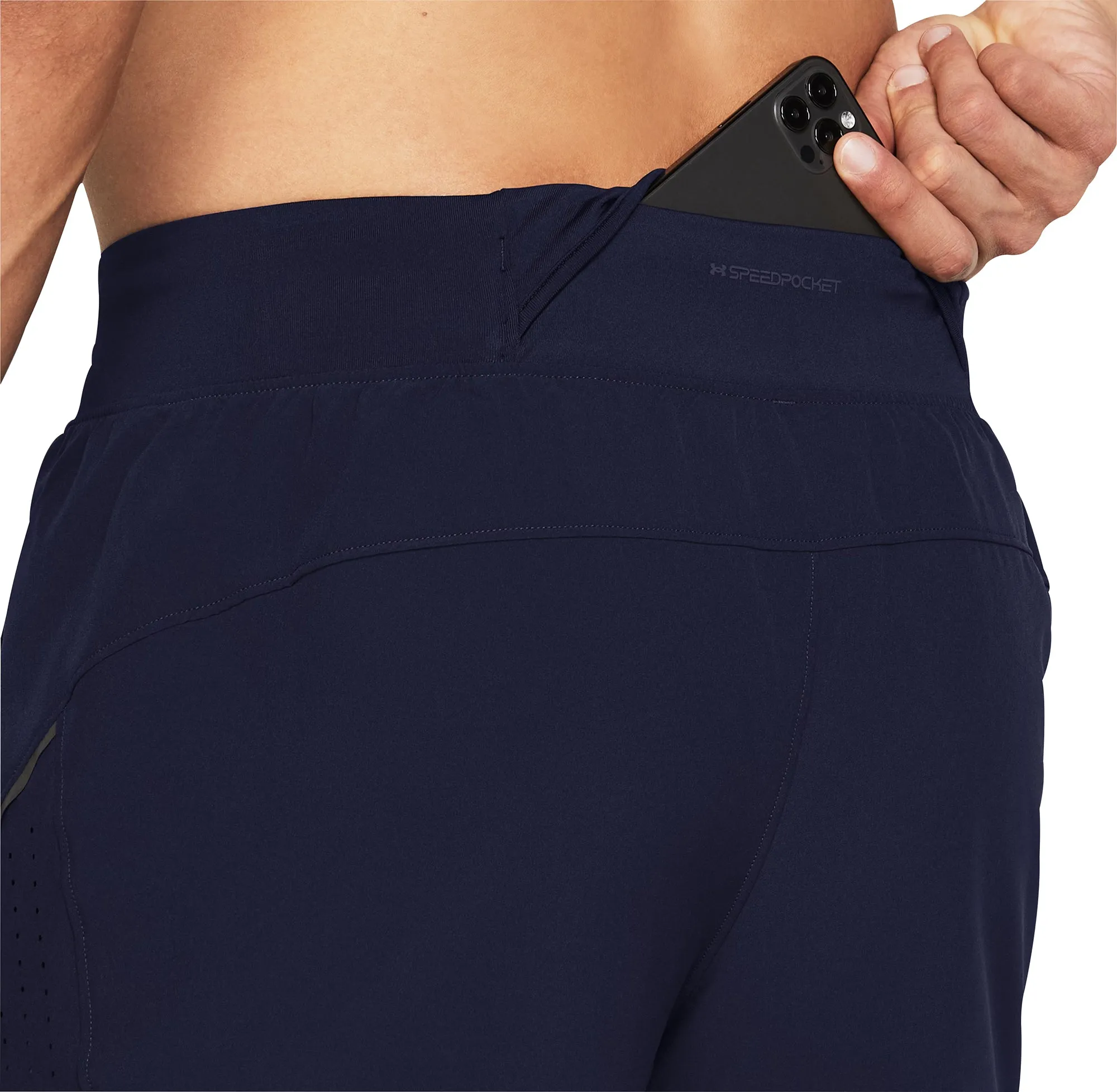 Under Armour Launch Elite 7 Inch Mens Running Shorts - Blue