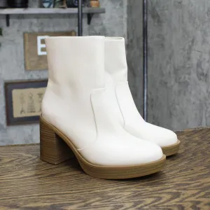 Universal Thread Jenna Platform Boots with Memory Foam Insole Off White 7.5M