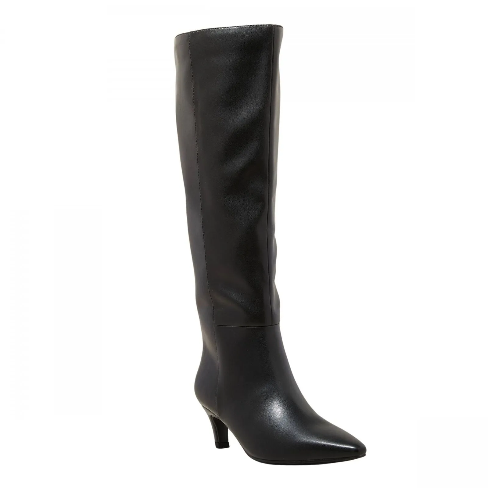 Universal Thread  Kendra Kitten Heel Tall Dress Boots Memory Foam Black 9.5M