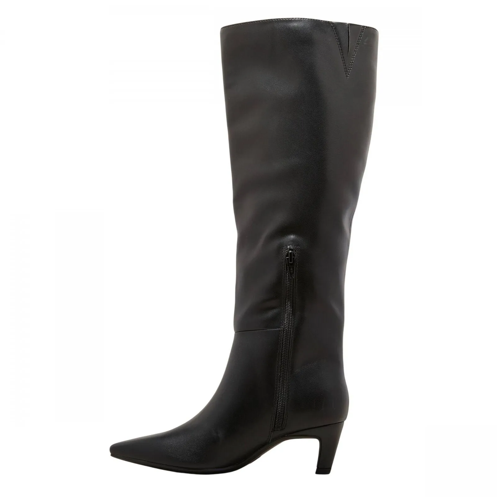 Universal Thread  Kendra Kitten Heel Tall Dress Boots Memory Foam Black 9.5M