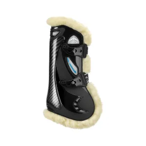 Veredus Carbon Gel Vento  Tendon boot - Horses Front Leg - Techno Sheepskin - Black