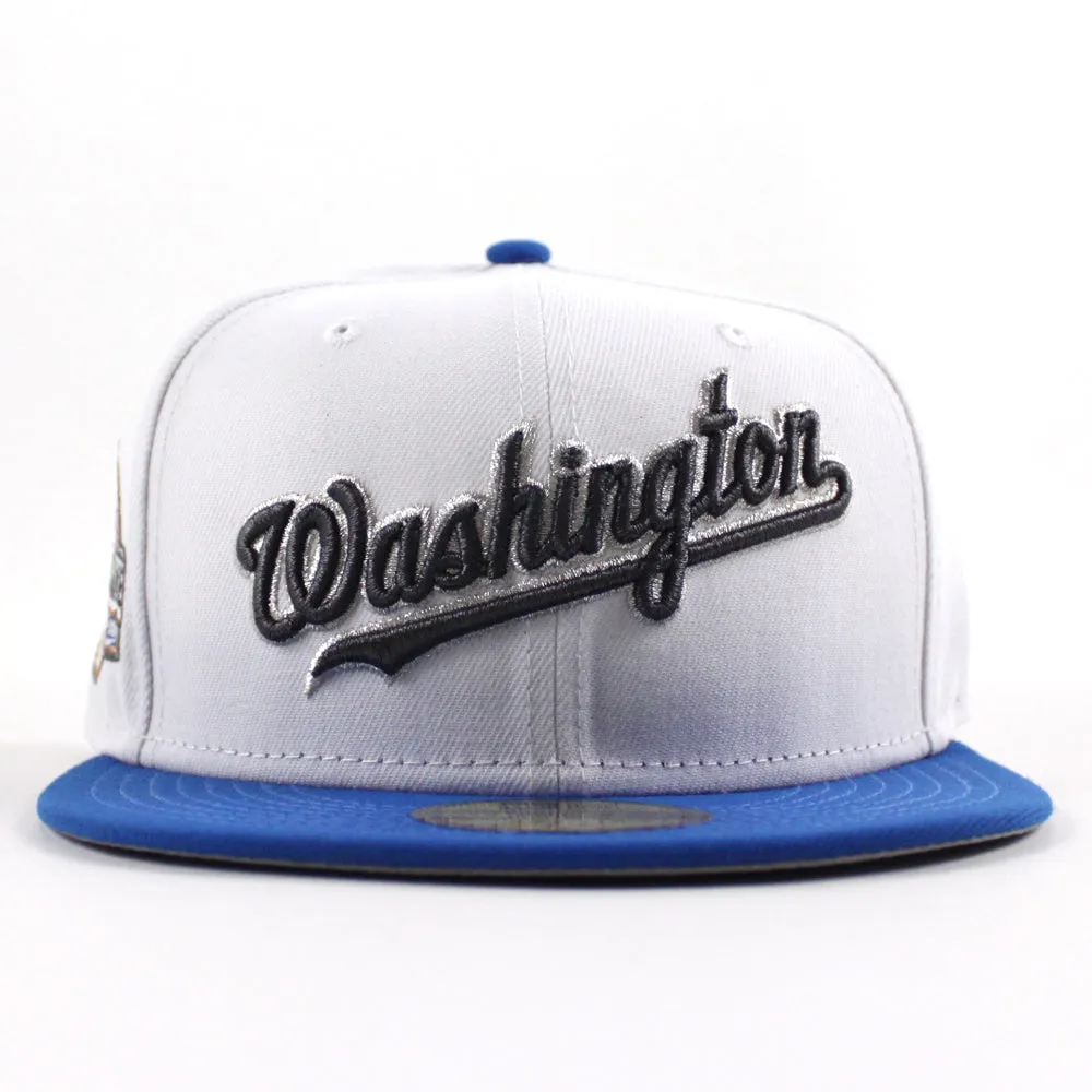 Washington Nationals 2018 All Star Game New Era 59Fifty Fitted Hat (White Light Blue Gray Under Brim)