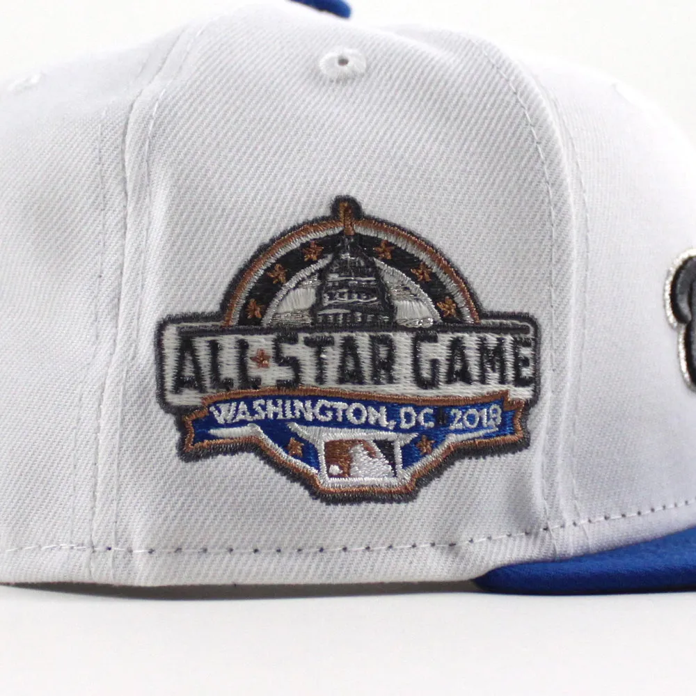 Washington Nationals 2018 All Star Game New Era 59Fifty Fitted Hat (White Light Blue Gray Under Brim)