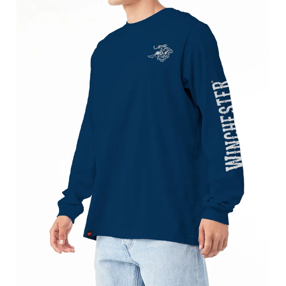 Winchester Legend - Legend Rider Flag - Long Sleeve T-Shirt - Made in USA