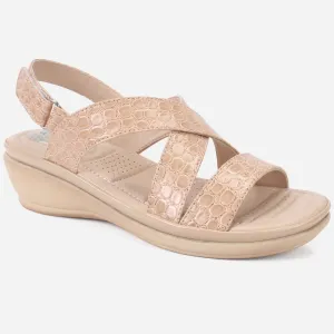 Women "ESTD" Comfort Flat Sandals