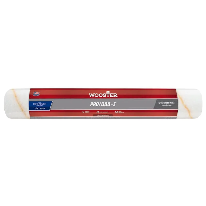 Wooster Pro/Doo-Z Woven Fabric 18 in. W X 1/2 in. Regular Paint Roller Cover 1 pk