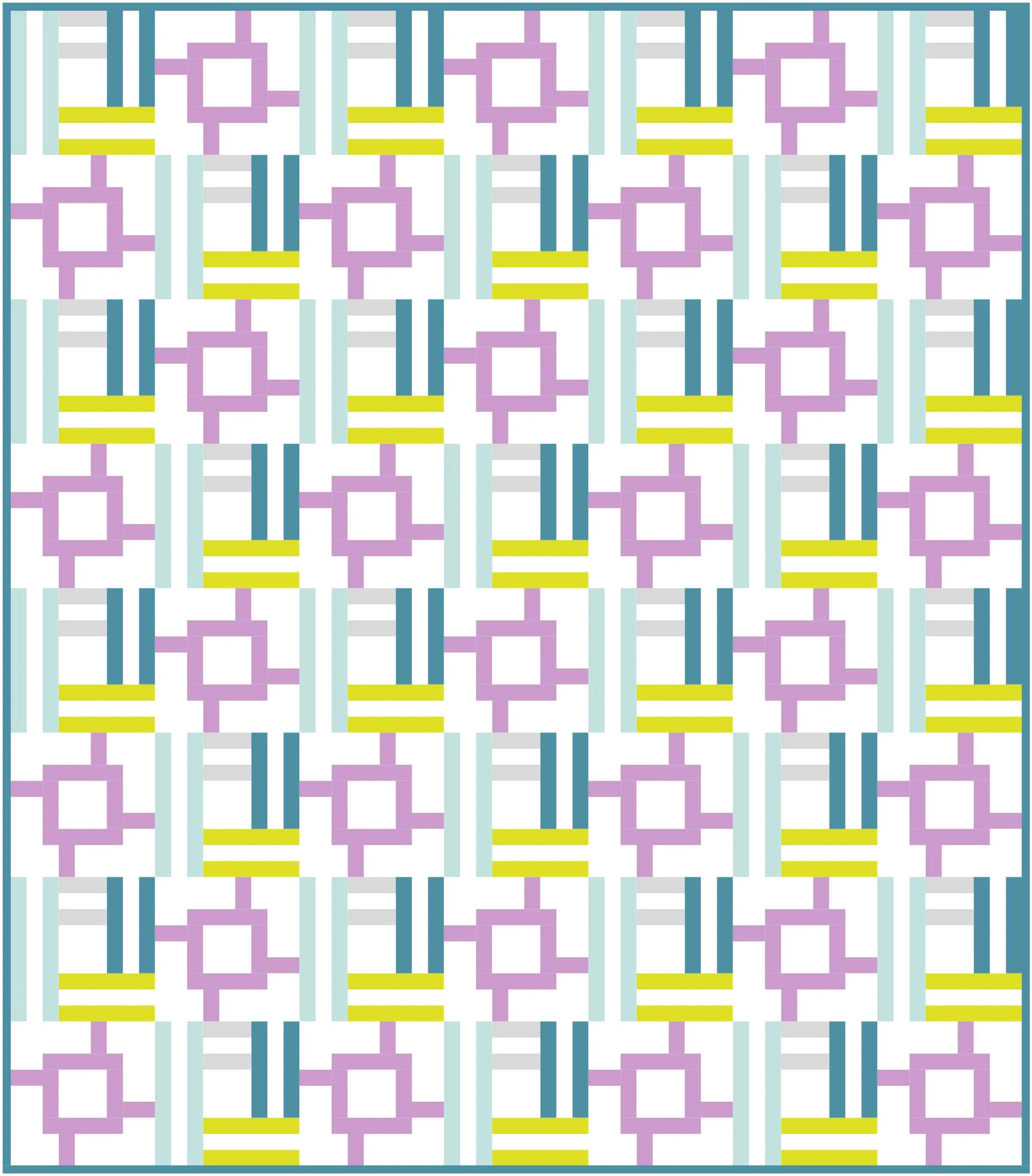 Woven Cabin Quilt Block Pattern