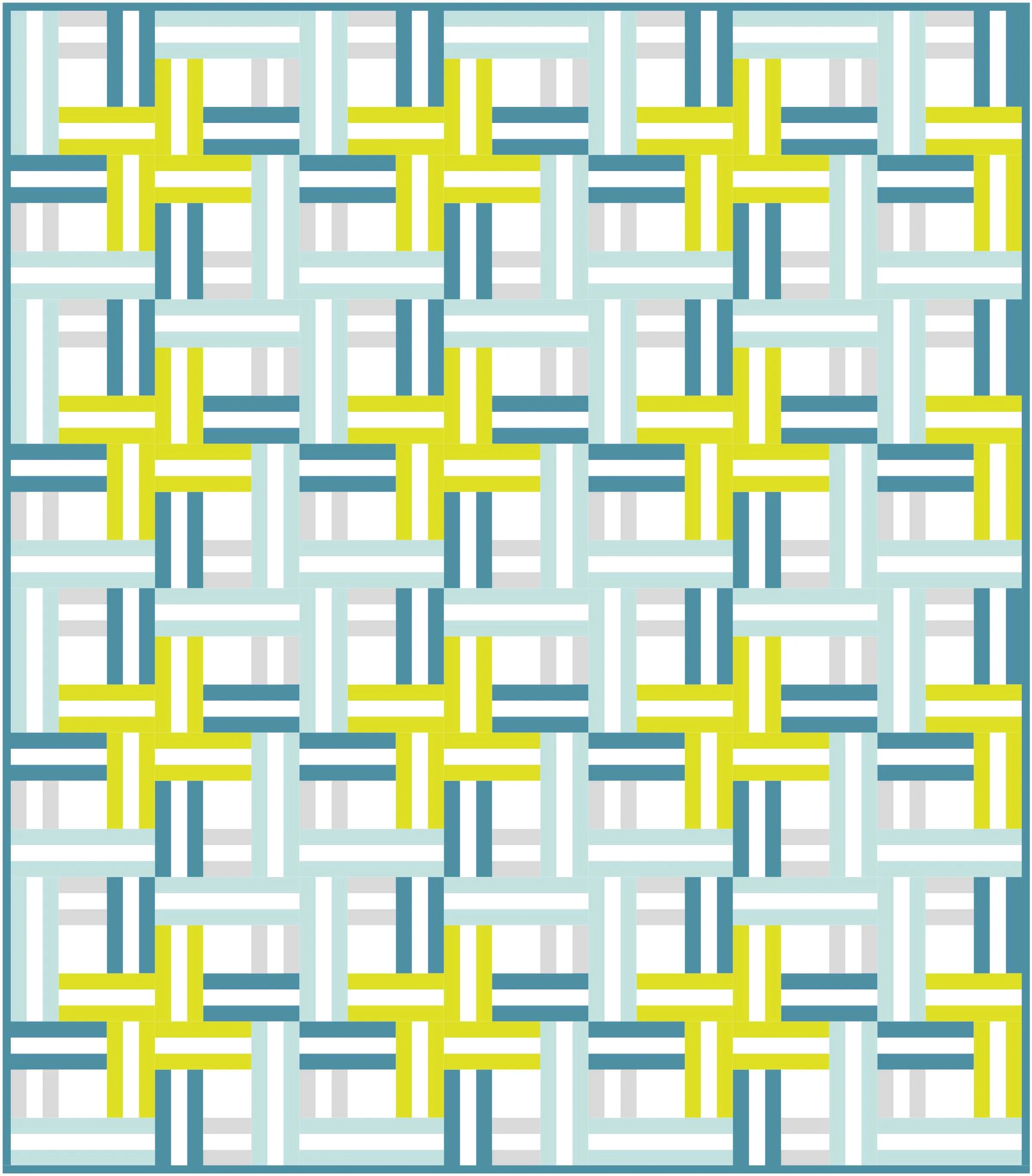 Woven Cabin Quilt Block Pattern