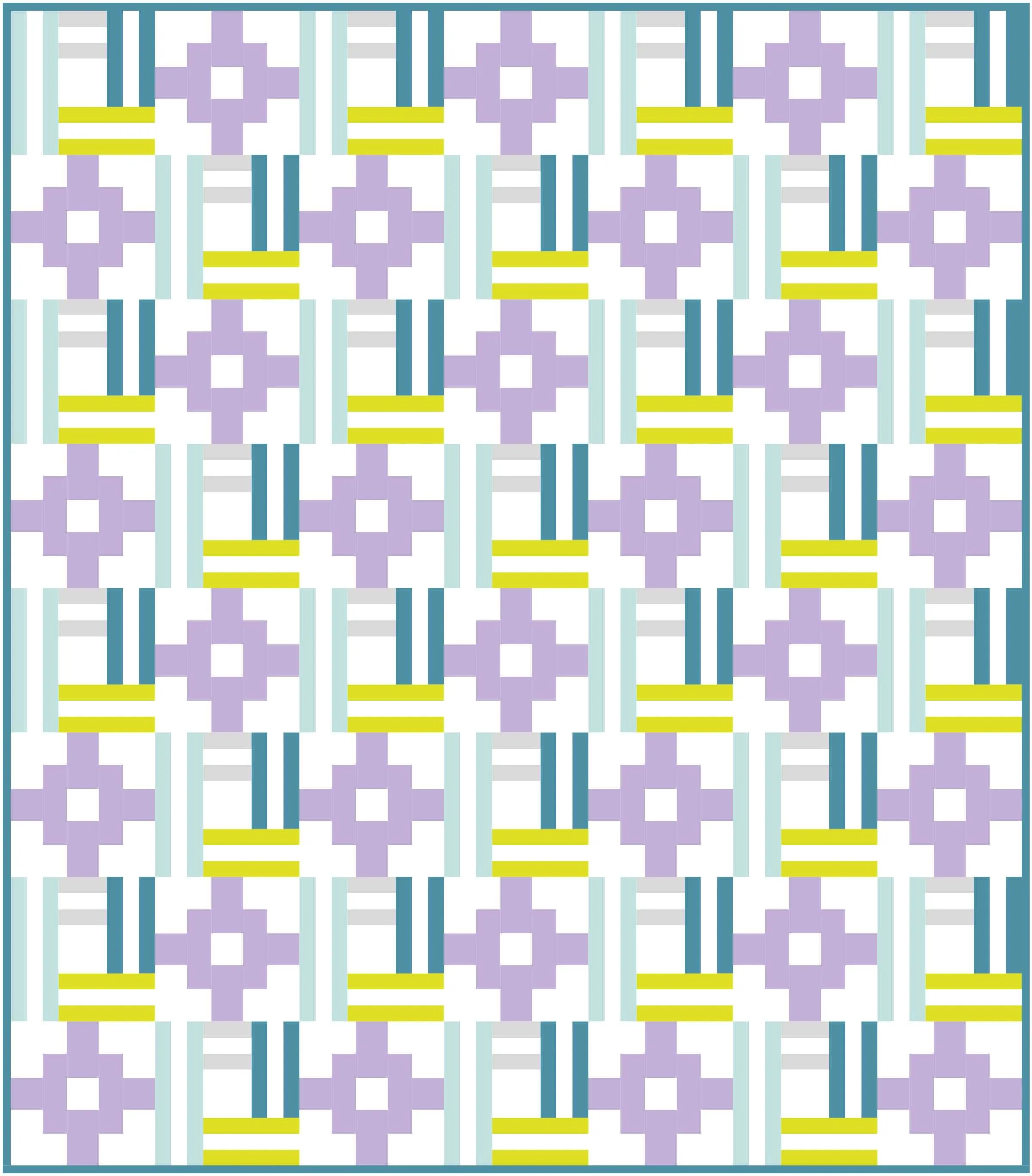 Woven Cabin Quilt Block Pattern
